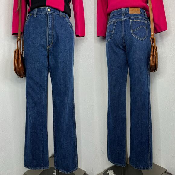 Vintage Denim - 30” Waist Vintage High Rise Dark Wash Jeans MS. By U R Free